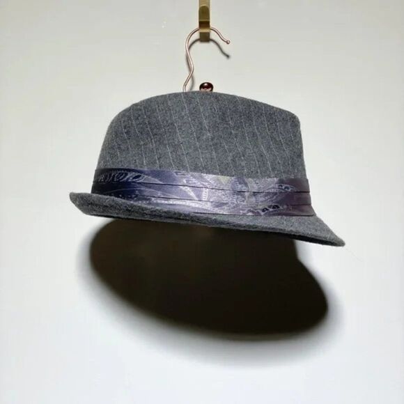 Vivicin Grey Fedora with Silk Trim Unisex Size S - Picture 1 of 3